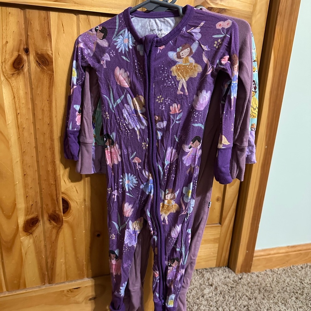 Little Sleepies Purple Fairies Footies
